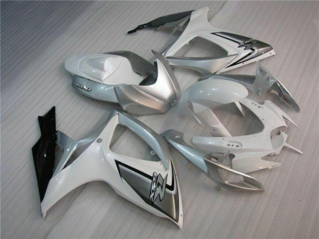 2006-2007 White Silver Suzuki GSXR 600/750 Bike Fairings UK Stores