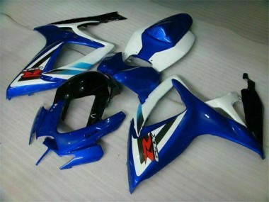 2006-2007 Blue White Suzuki GSXR 600/750 Bike Fairings UK Stores