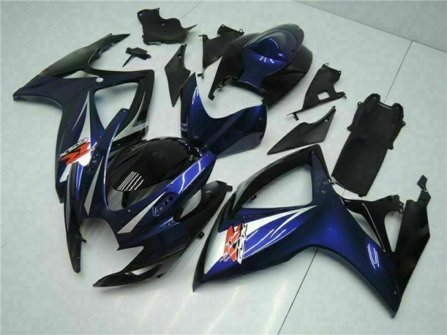 2006-2007 Black Blue Suzuki GSXR 600/750 Motorbike Fairing Kits UK Stores