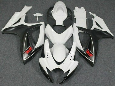 2006-2007 White Suzuki GSXR 600/750 Motorcycle Fairing Kits UK Stores