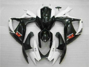 2006-2007 White Black Suzuki GSXR 600/750 Motorbike Fairing Kits UK Stores