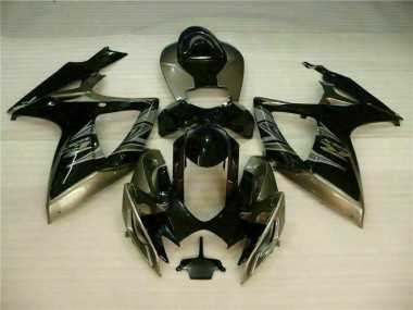 2006-2007 Black Grey Suzuki GSXR 600/750 Motorcycle Replacement Fairings UK Stores