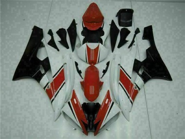 2006-2007 Red White Yamaha YZF R6 Motorcycle Fairings & Plastics UK Stores