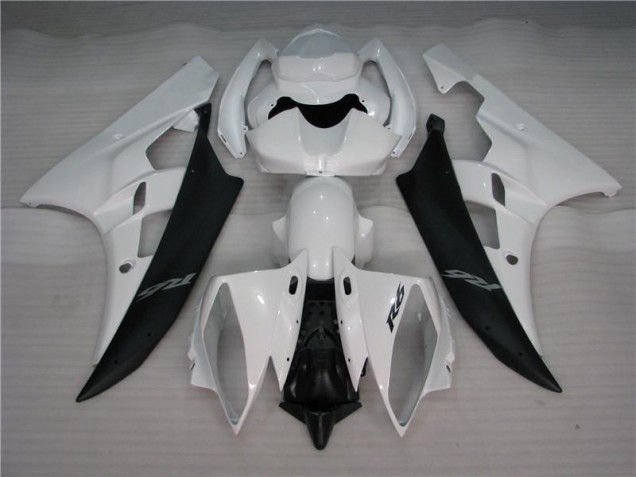 2006-2007 White Black Yamaha YZF R6 Motorcycle Bodywork UK Stores