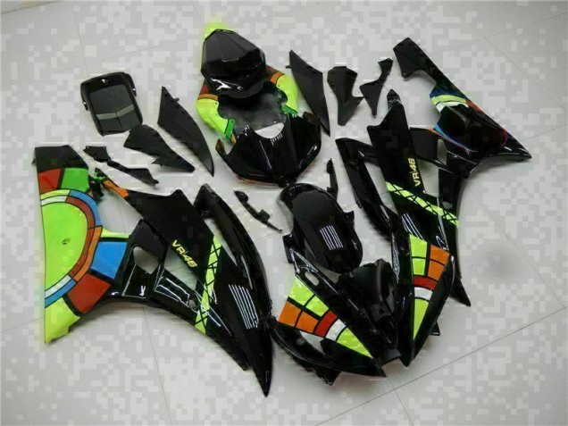 2006-2007 Black Yamaha YZF R6 Motorcycle Replacement Fairings UK Stores