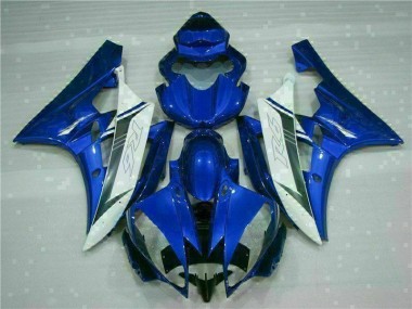 2006-2007 Blue White Yamaha YZF R6 Bike Fairings UK Stores