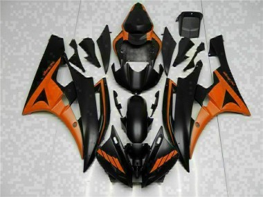 2006-2007 Orange Black Yamaha YZF R6 Bike Fairing UK Stores