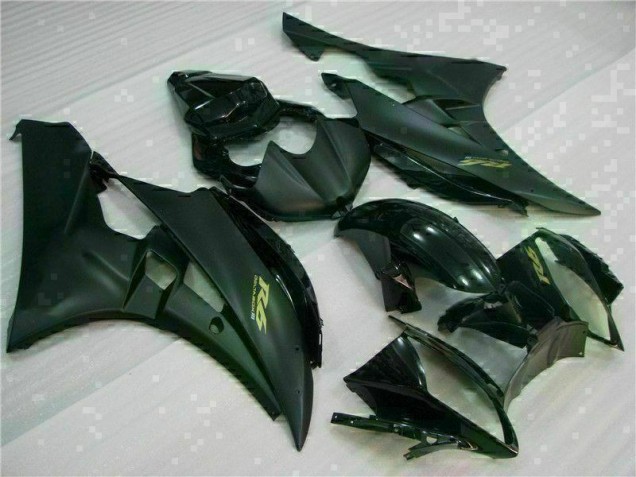 2006-2007 Matte Black Yamaha YZF R6 Motorcycle Fairing Kits UK Stores