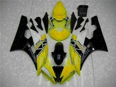 2006-2007 Yellow Black Yamaha YZF R6 Motorcycle Fairing Kit UK Stores