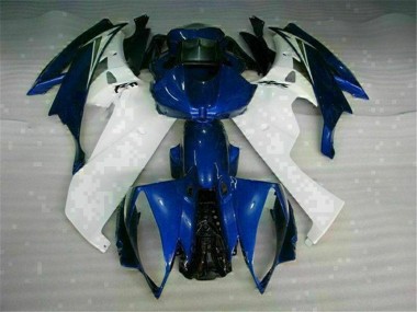 2006-2007 White Blue Yamaha YZF R6 Bike Fairings UK Stores