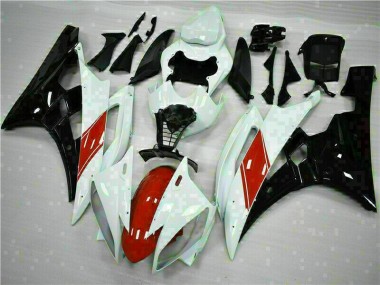 2006-2007 White Yamaha YZF R6 Replacement Motorcycle Fairings UK Stores