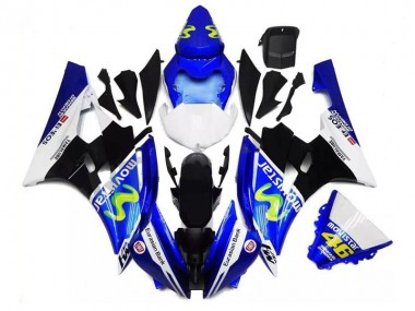 2006-2007 Blue Black White Yamaha YZF R6 Motor Fairings UK Stores