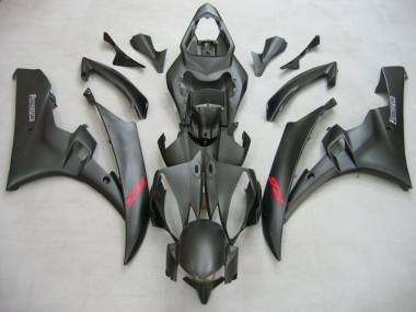 2006-2007 Matte Black Yamaha YZF R6 Motorcycle Fairing Kits & Bodywork UK Stores