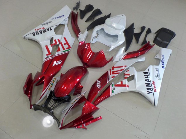 2006-2007 Red Fiat Yamaha YZF R6 Motorcyle Fairings UK Stores