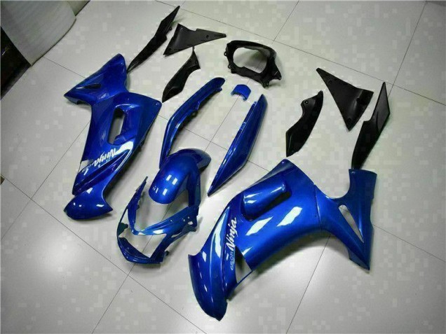 2006-2008 Blue Kawasaki EX650 Motorcycle Fairings UK Stores