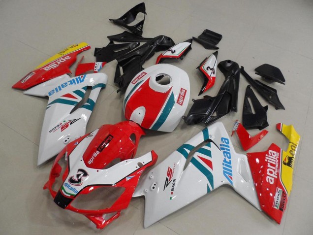 2006-2011 Red and Wihte Aprilia RS125 Bike Fairings UK Stores