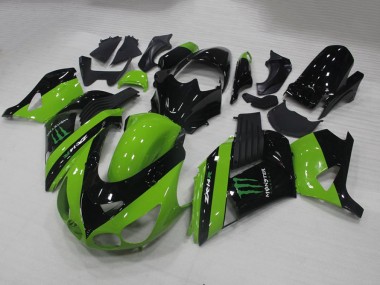 2006-2011 Green Monster Kawasaki ZX14R ZZR1400 Motorbike Fairing UK Stores