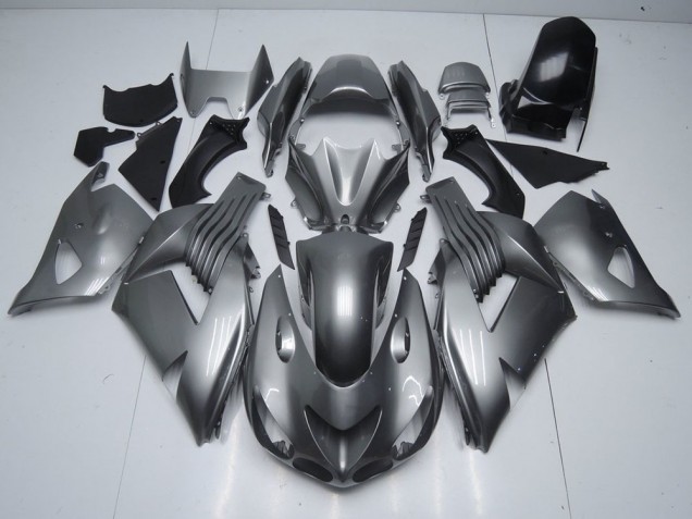 2006-2011 Glossy Grey Kawasaki ZX14R ZZR1400 Replacement Motorcycle Fairings UK Stores