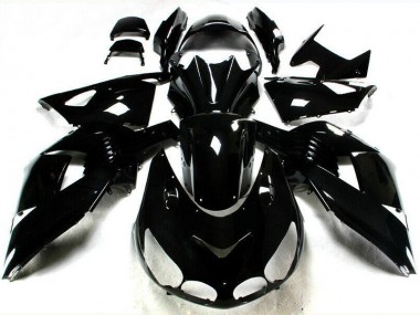 2006-2011 Glossy Black Kawasaki ZX14R ZZR1400 Motorbike Fairing UK Stores