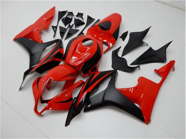 2007-2008 Black Red Honda CBR600RR Motorcycle Fairing Kit UK Stores