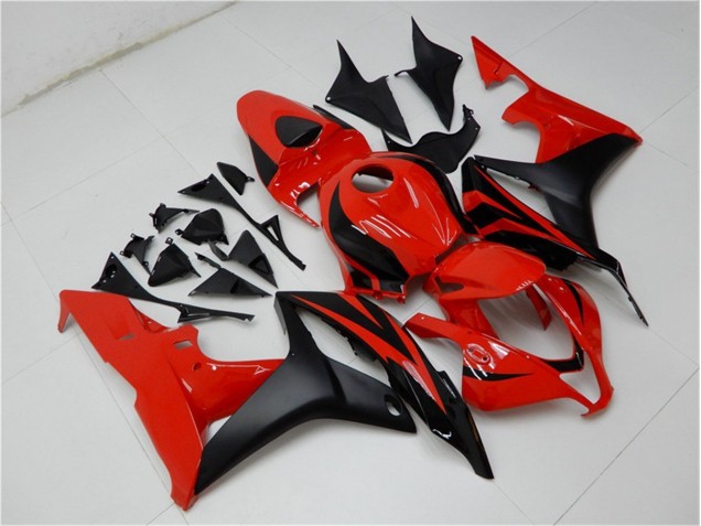 2007-2008 Black Red Honda CBR600RR Motorcycle Fairing Kit UK Stores