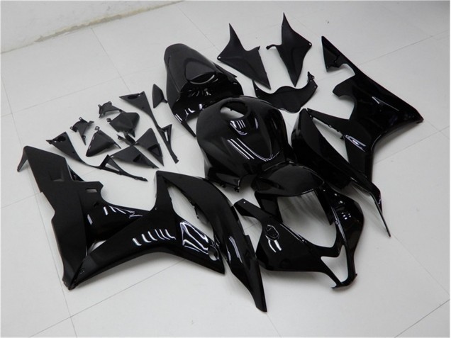 2007-2008 Glossy Black Honda CBR600RR Bike Fairings UK Stores