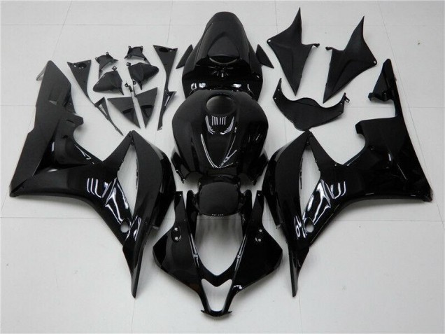 2007-2008 Glossy Black Honda CBR600RR Bike Fairings UK Stores