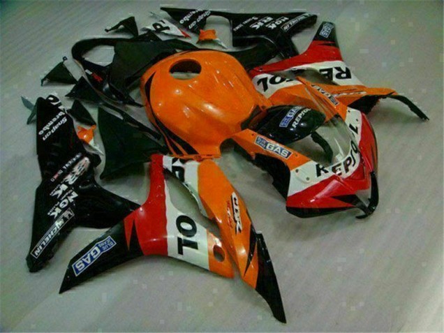 2007-2008 Orange Black Repsol Honda CBR600RR Motorcycle Replacement Fairings UK Stores