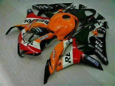 2007-2008 Orange Black Repsol Honda CBR600RR Motorcycle Replacement Fairings UK Stores