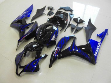 2007-2008 Black Blue Flame Honda CBR600RR Motorbike Fairings UK Stores