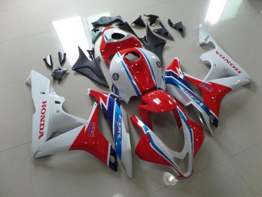 2007-2008 White Red Blue HRC Honda CBR600RR Bike Fairing Kit UK Stores