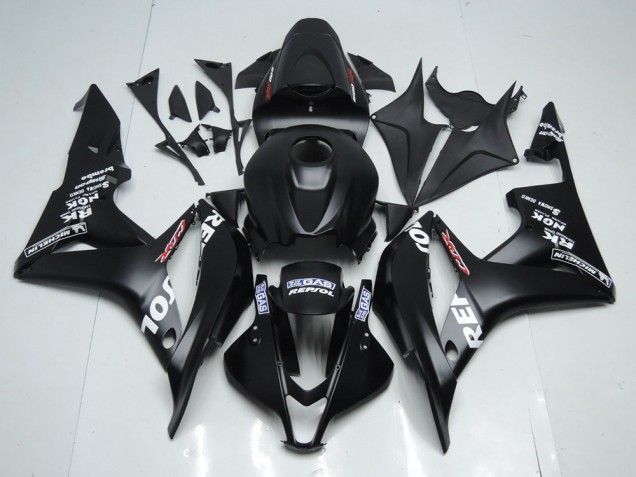 2007-2008 Matte Black Repsol Honda CBR600RR Motorcyle Fairings UK Stores