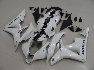 2007-2008 Pearl White with Black Stripe Honda CBR600RR Bike Fairings UK Stores