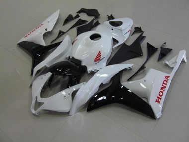 2007-2008 Pearl White Black Honda CBR600RR Bike Fairings UK Stores