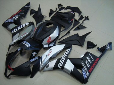 2007-2008 Matte Black Silver Repsol Honda CBR600RR Motor Bike Fairings UK Stores