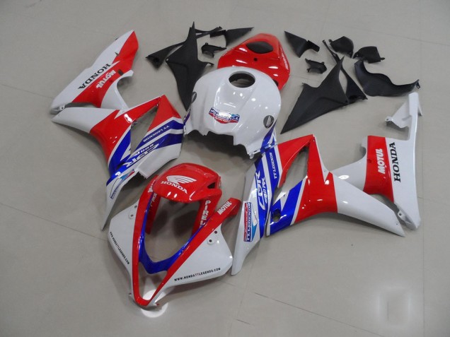 2007-2008 White Red Blue Motul Honda CBR600RR Motorbike Fairing Kits UK Stores