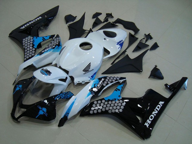 2007-2008 White Black Blue Honda CBR600RR Bike Fairing UK Stores