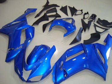 2007-2008 Blue Kawasaki ZX6R Motorcycle Fairings Kit UK Stores