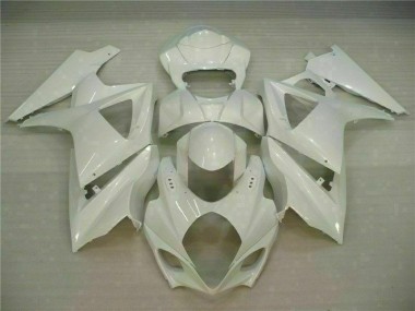 2007-2008 White Suzuki GSXR 1000 K7 Motorcycle Fairing UK Stores