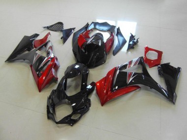 2007-2008 Red Black No Sticker Suzuki GSXR 1000 K7 Motorbike Fairings UK Stores