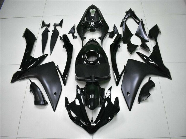 2007-2008 Glossy Matte Black Yamaha YZF R1 Motorcycle Bodywork UK Stores