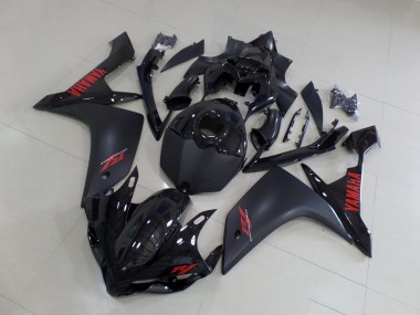 2007-2008 Matte Black Red Yamaha YZF R1 Motorbike Fairing UK Stores