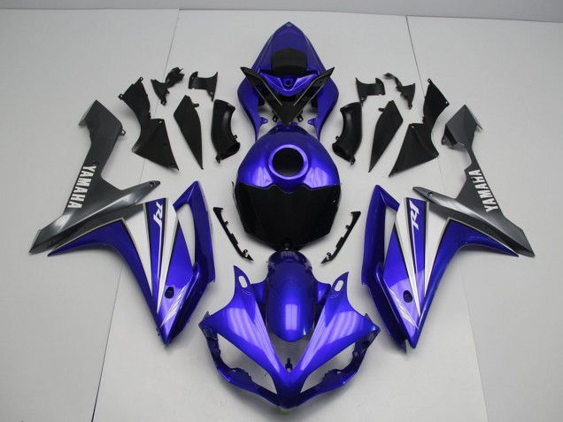 2007-2008 Blue White Yamaha YZF R1 Bike Fairing Kit UK Stores