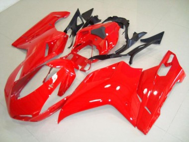 2007-2014 Red Ducati 848 1098 1198 Motorbike Fairing Kits UK Stores