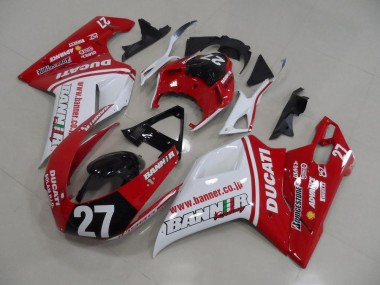 2007-2014 Banner 27 Ducati 848 1098 1198 Motorcycle Fairings Kits UK Stores