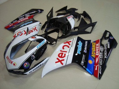 2007-2014 Black Xerox Ducati 848 1098 1198 Motorcycle Replacement Fairings UK Stores