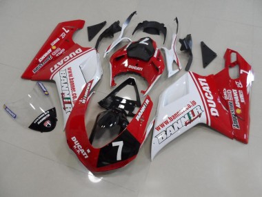 2007-2014 Banner 7 Ducati 848 1098 1198 Motorbike Fairing UK Stores