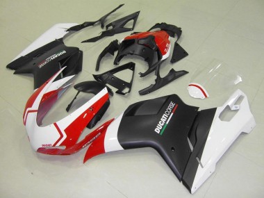 2007-2014 Matte Black White Red Ducati 848 1098 1198 Motorcycle Fairing Kit UK Stores