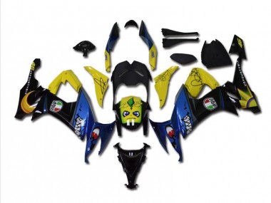 2008-2010 Blue Shark Kawasaki ZX10R Bike Fairings UK Stores