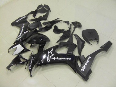 2008-2010 Black Silkolene Kawasaki ZX10R Bike Fairings UK Stores